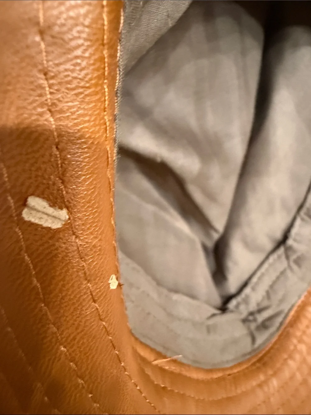 Forever 21 Tan/Brown Leather-Look Fedora with Feather Accent